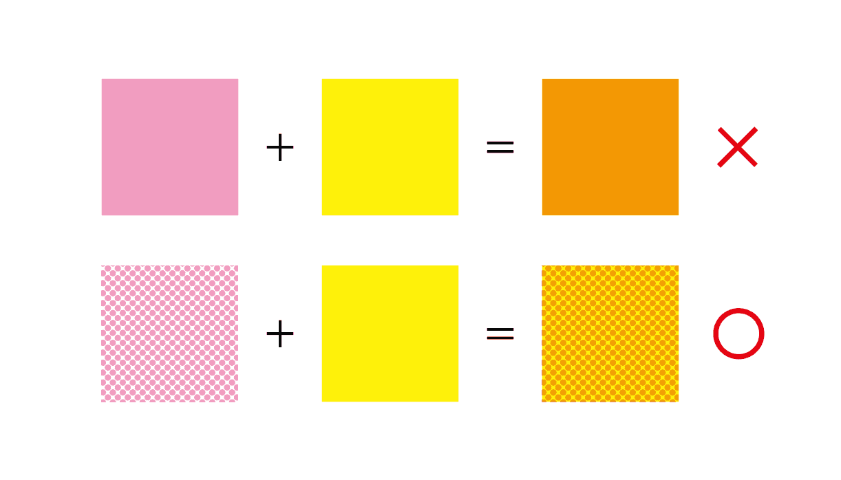 종이 카드 인쇄 망점 예시