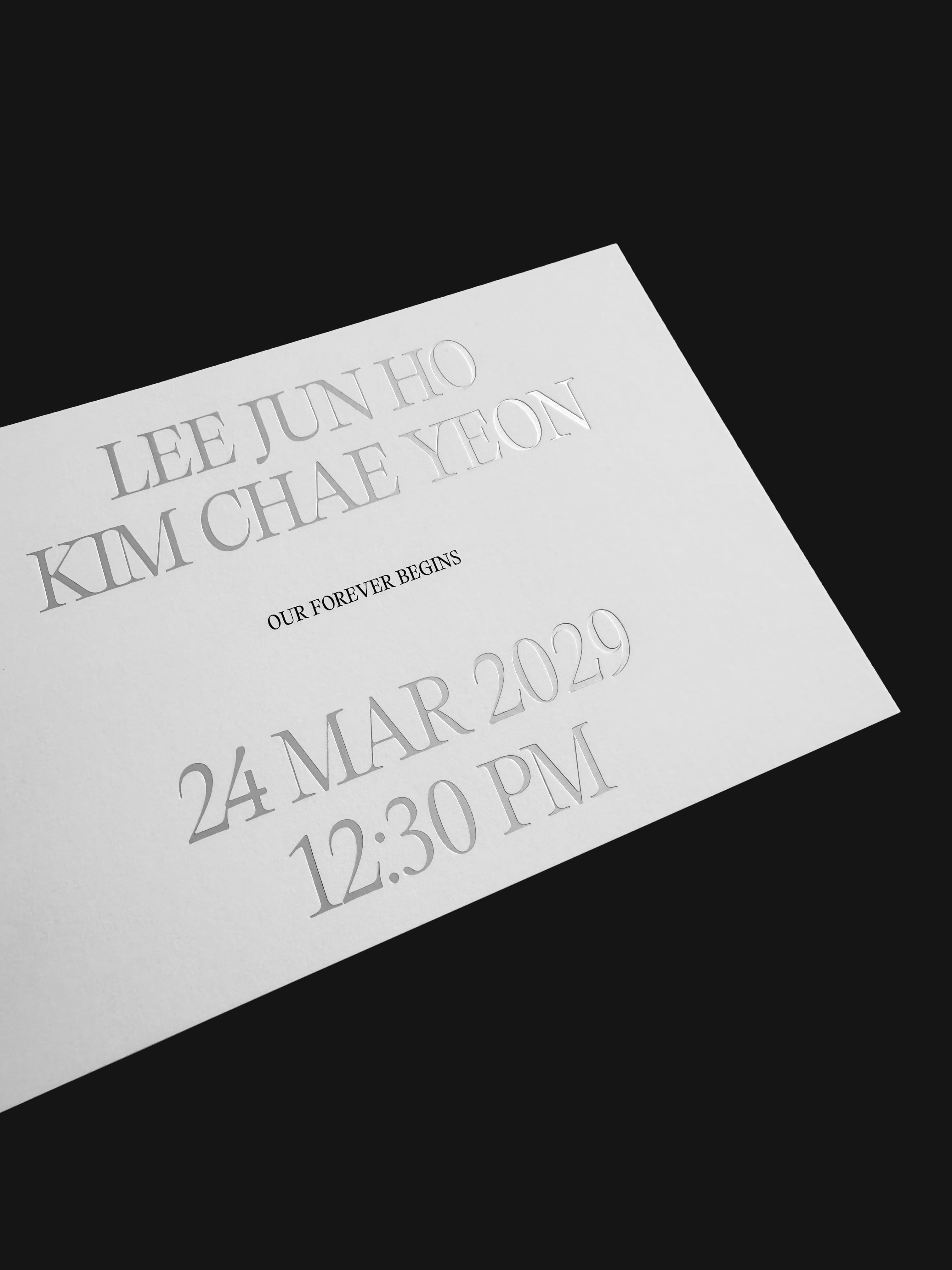Arc Series Arche Paper Card foil option detail