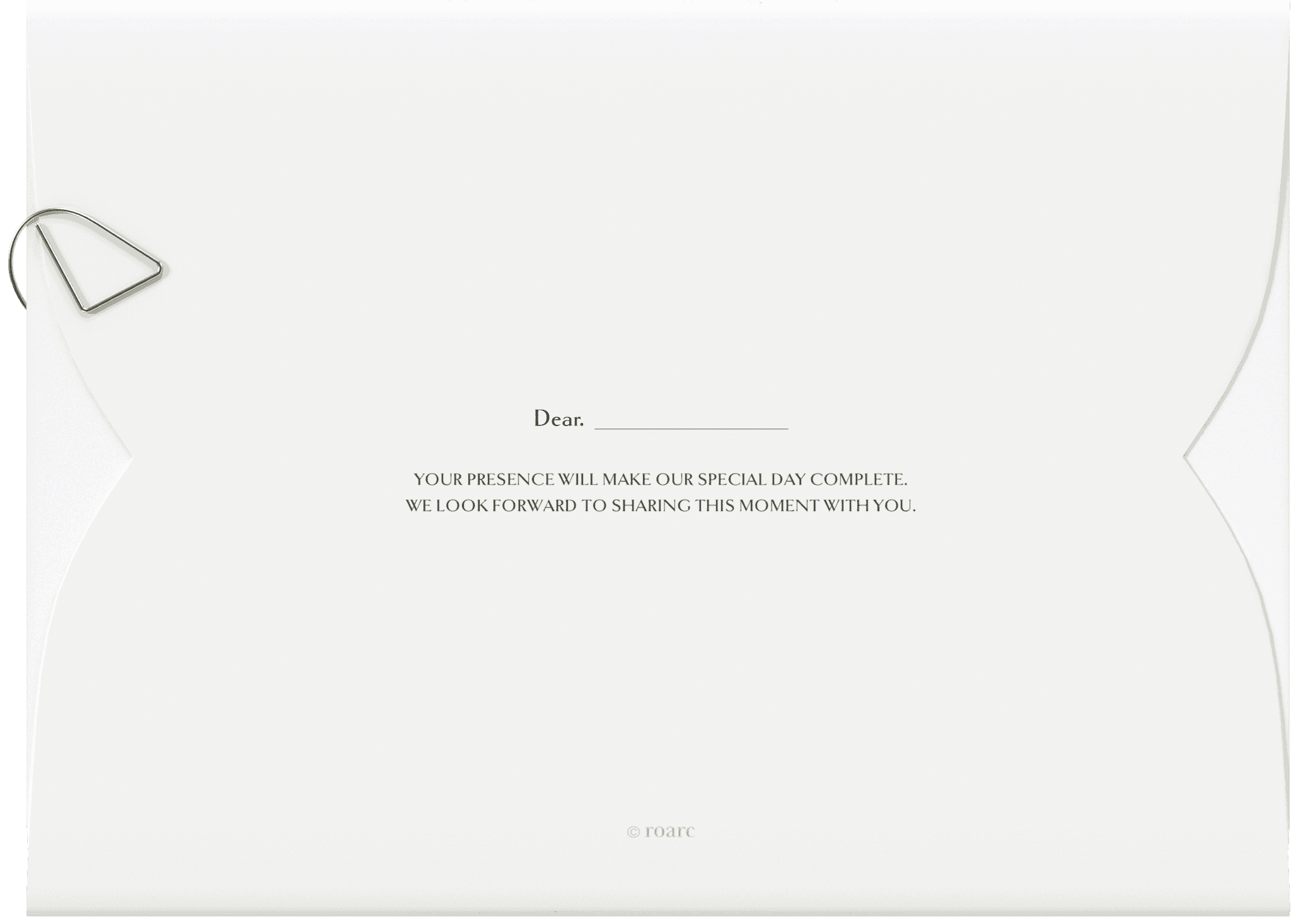 Arc Series Eternal envelope back view