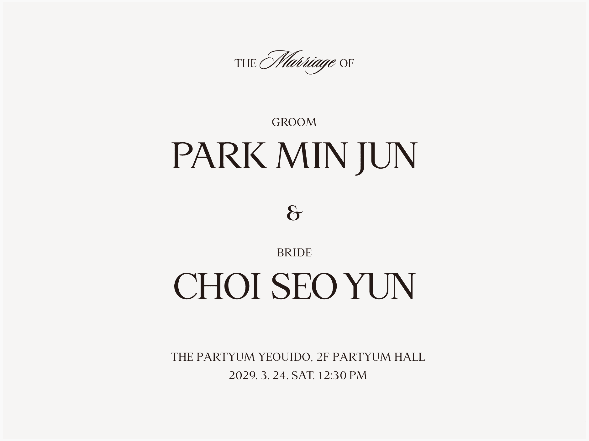 Petal Series Fiore invitation card detail 3