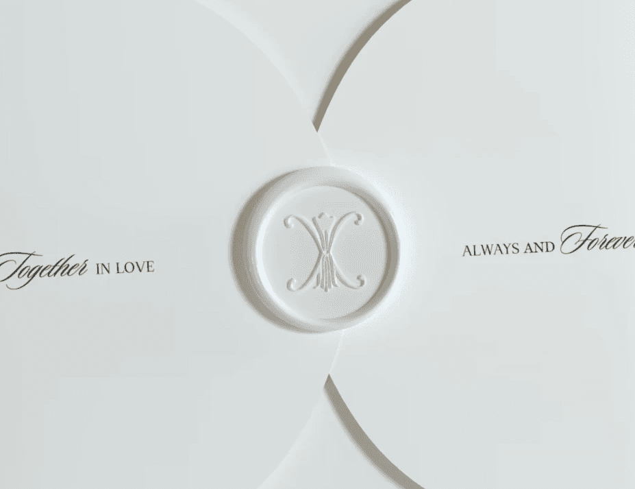 Petal Series Fiore paper card detail